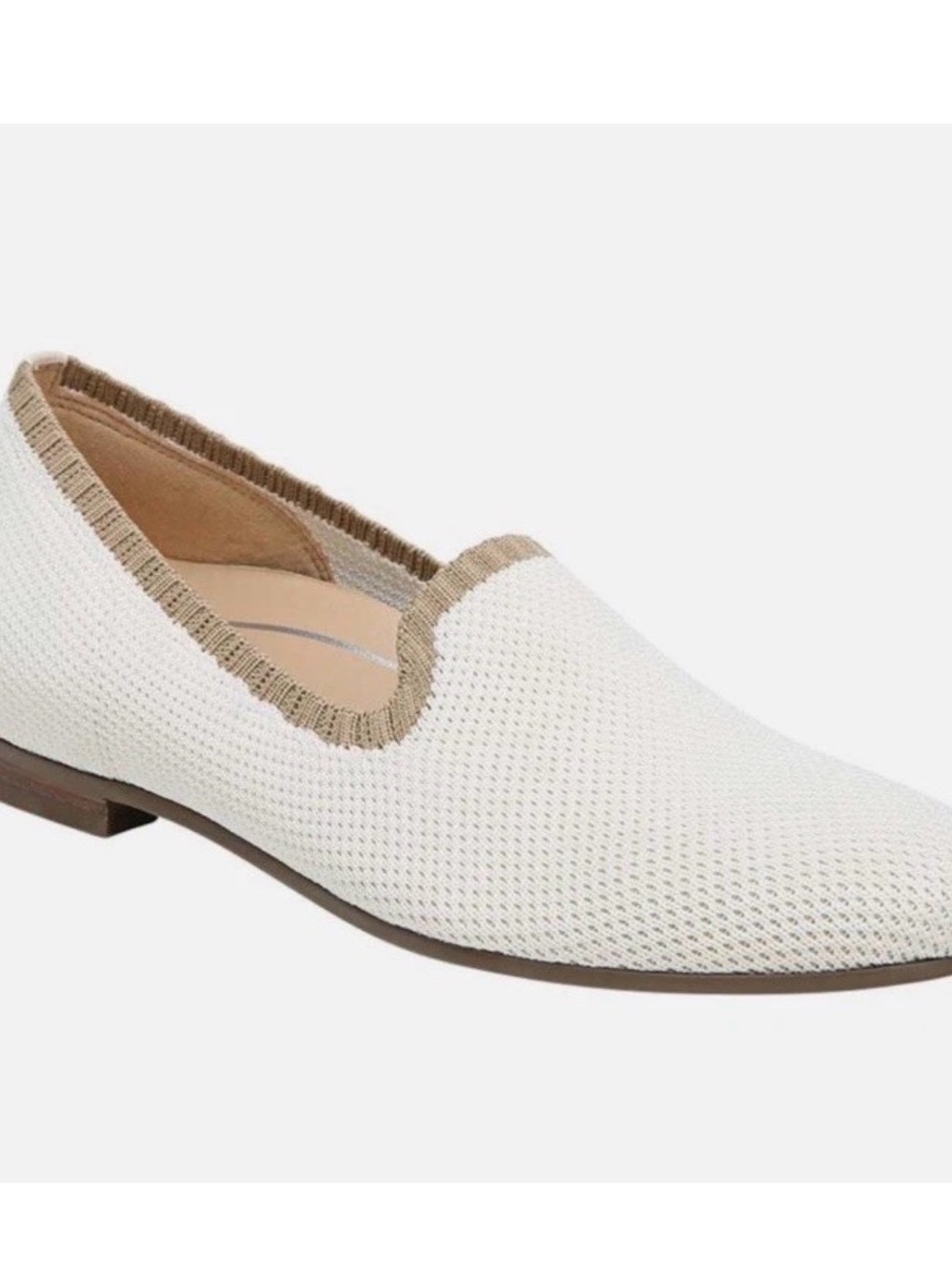 Vionic Womens Willa Knit Loafers Cream/Camel Trim Comfort Old Money Size 7 EUC - Picture 12 of 13